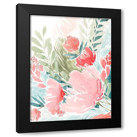 Wilder Bouquet II Black Modern Wood Framed Art Print with Double Matting by Popp, Grace