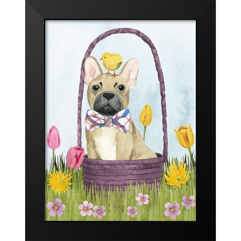 Puppy Easter III Black Modern Wood Framed Art Print by Popp, Grace
