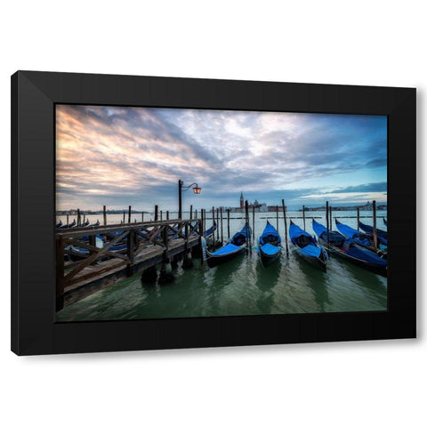 Just Waiting I Black Modern Wood Framed Art Print with Double Matting by Head, Danny