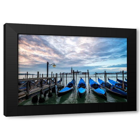 Just Waiting II Black Modern Wood Framed Art Print with Double Matting by Head, Danny