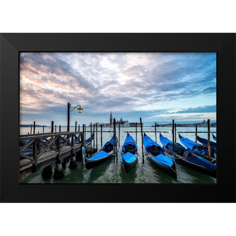 Just Waiting II Black Modern Wood Framed Art Print by Head, Danny