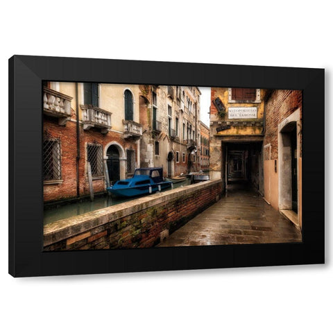 Del Tamossi Black Modern Wood Framed Art Print with Double Matting by Head, Danny