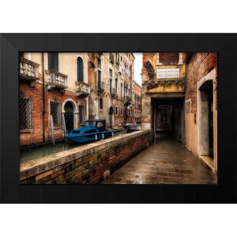 Del Tamossi Black Modern Wood Framed Art Print by Head, Danny