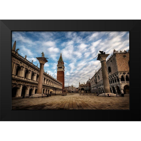 San Marco Black Modern Wood Framed Art Print by Head, Danny
