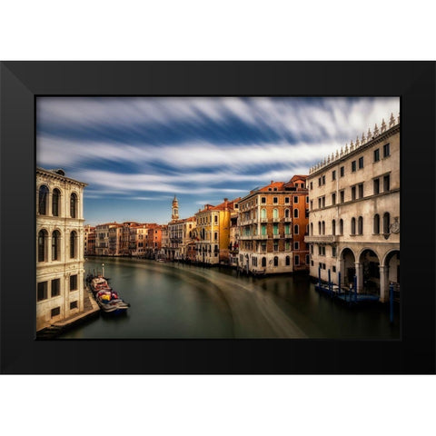 Rialto, Looking North Black Modern Wood Framed Art Print by Head, Danny