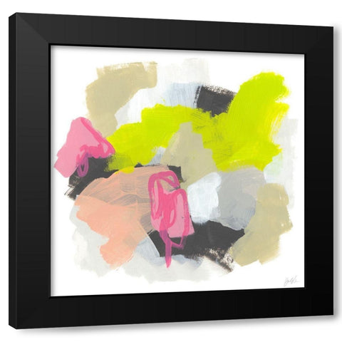 Capriccio II Black Modern Wood Framed Art Print by Vess, June Erica