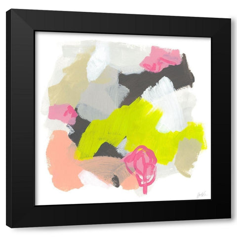 Capriccio IV Black Modern Wood Framed Art Print by Vess, June Erica