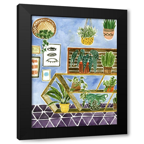 Way to the Jungle I Black Modern Wood Framed Art Print with Double Matting by Wang, Melissa