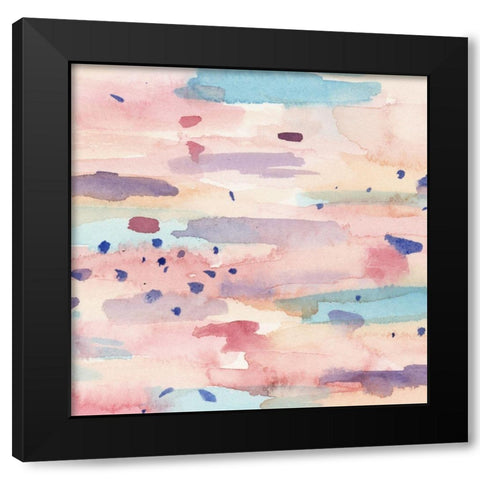 Fluir I Black Modern Wood Framed Art Print with Double Matting by Wang, Melissa