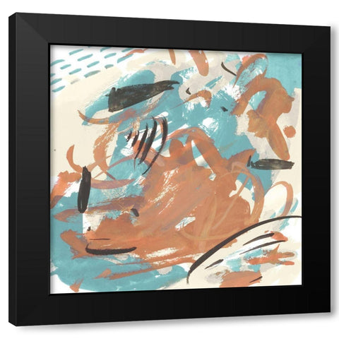 Abstract Composition I Black Modern Wood Framed Art Print by Wang, Melissa