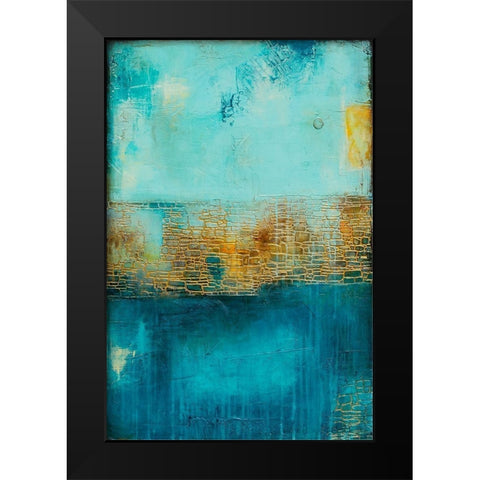 Castle Court Black Modern Wood Framed Art Print by Ashley, Erin