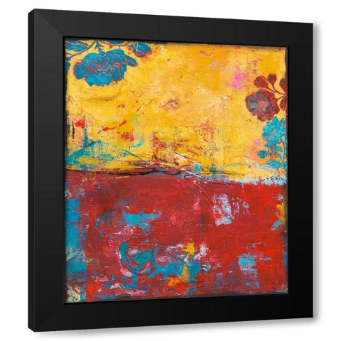 Mexican Rose Black Modern Wood Framed Art Print by Ashley, Erin