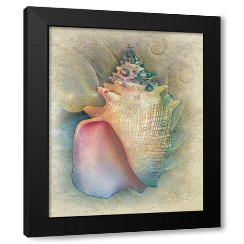Aquatica IV Black Modern Wood Framed Art Print by Hunziker, Steve