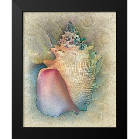 Aquatica IV Black Modern Wood Framed Art Print by Hunziker, Steve