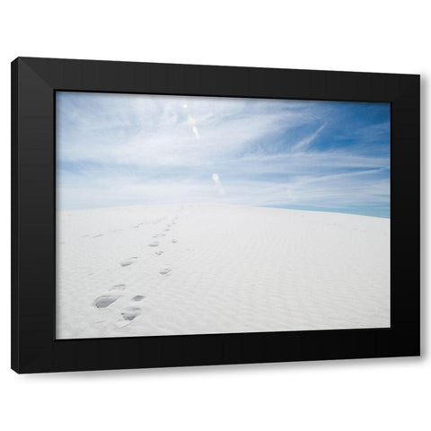 White Dunes I Black Modern Wood Framed Art Print by Quintero, Sonja