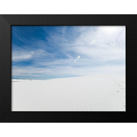 White Dunes II Black Modern Wood Framed Art Print by Quintero, Sonja
