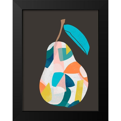 Fab Fruit I Black Modern Wood Framed Art Print by Vess, June Erica