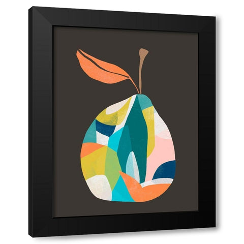 Fab Fruit IV Black Modern Wood Framed Art Print by Vess, June Erica