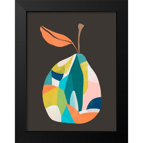 Fab Fruit IV Black Modern Wood Framed Art Print by Vess, June Erica