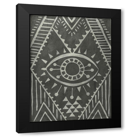 Tarot II Black Modern Wood Framed Art Print with Double Matting by Zarris, Chariklia