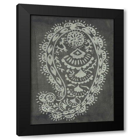 Lola II Black Modern Wood Framed Art Print by Zarris, Chariklia