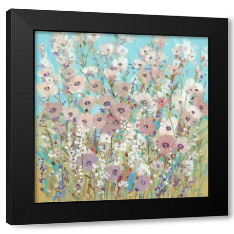 Mixed Flowers II Black Modern Wood Framed Art Print by OToole, Tim