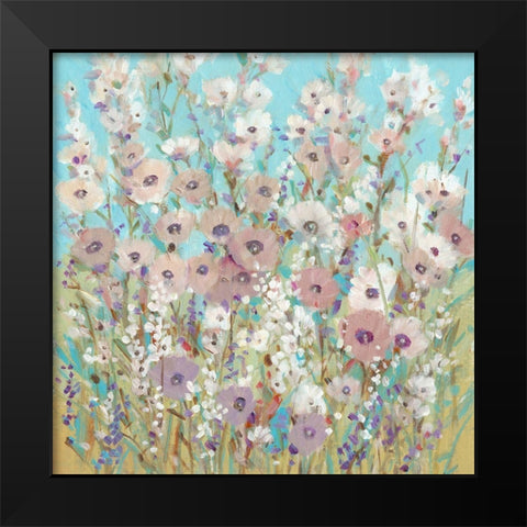 Mixed Flowers II Black Modern Wood Framed Art Print by OToole, Tim