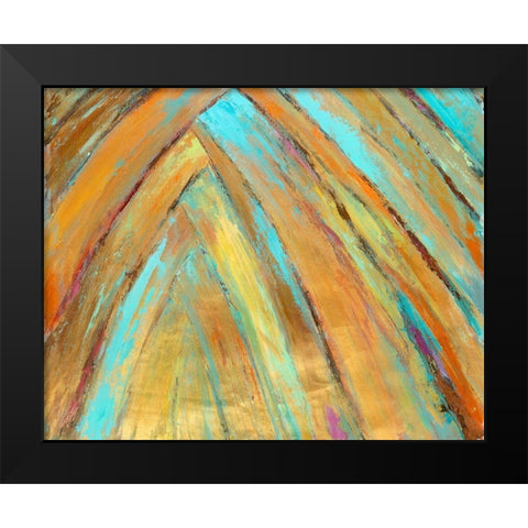 Crazy Fronds Diptych II Black Modern Wood Framed Art Print by Wilkins, Suzanne