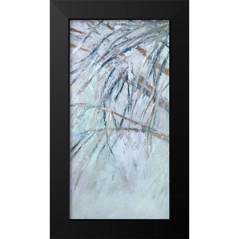 Grey Palms I Black Modern Wood Framed Art Print by Wilkins, Suzanne