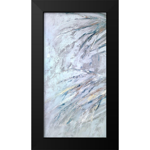Grey Palms II Black Modern Wood Framed Art Print by Wilkins, Suzanne