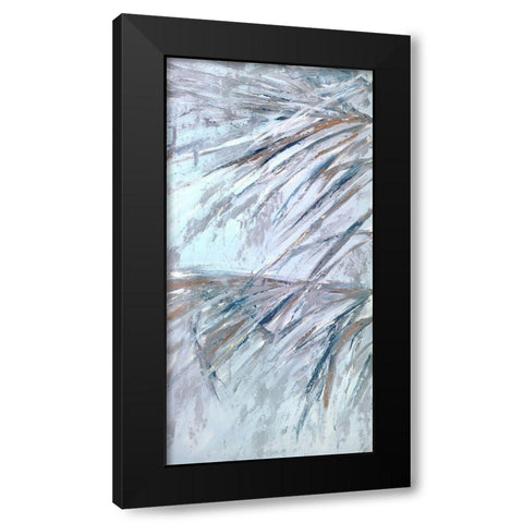 Grey Palms III Black Modern Wood Framed Art Print by Wilkins, Suzanne