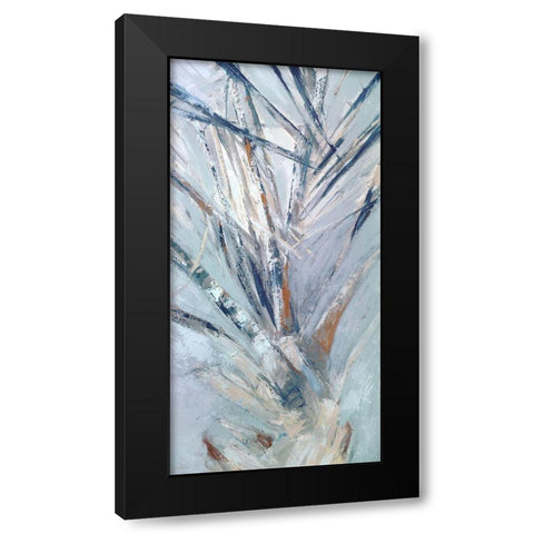 Grey Palms IV Black Modern Wood Framed Art Print by Wilkins, Suzanne