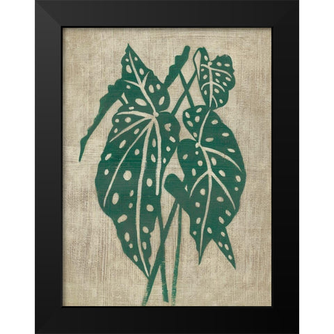 Vintage Greenery II Black Modern Wood Framed Art Print by Zarris, Chariklia