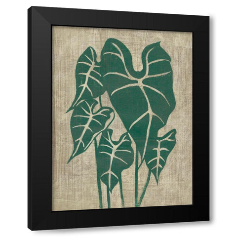 Vintage Greenery III Black Modern Wood Framed Art Print by Zarris, Chariklia