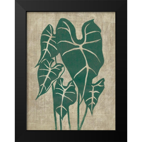 Vintage Greenery III Black Modern Wood Framed Art Print by Zarris, Chariklia