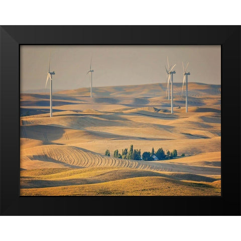 Farm and Field IV Black Modern Wood Framed Art Print by PHBurchett
