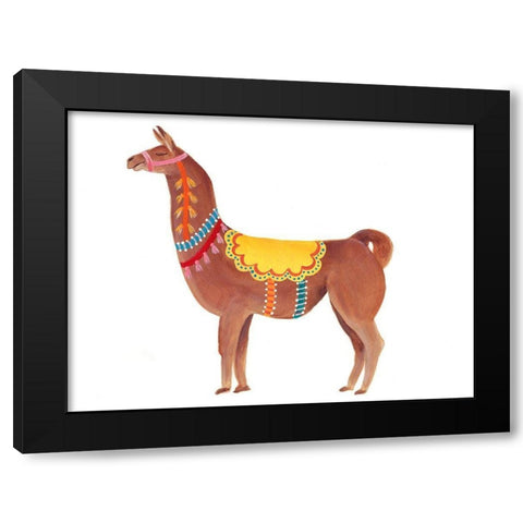 Festival Animal II Black Modern Wood Framed Art Print by Moore, Regina