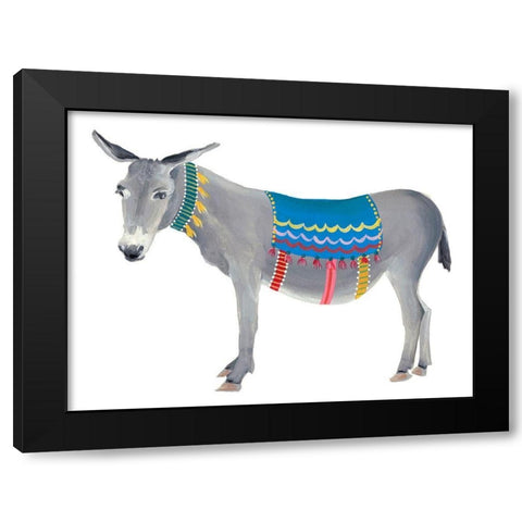 Festival Animal III Black Modern Wood Framed Art Print with Double Matting by Moore, Regina