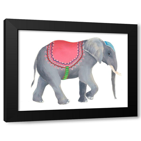 Festival Animal IV Black Modern Wood Framed Art Print by Moore, Regina