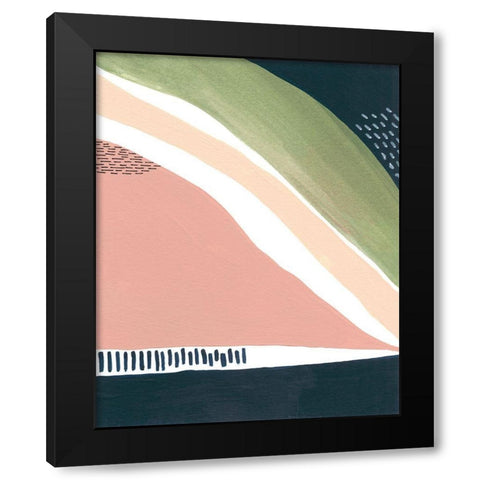 Simple Marks IV Black Modern Wood Framed Art Print by Moore, Regina