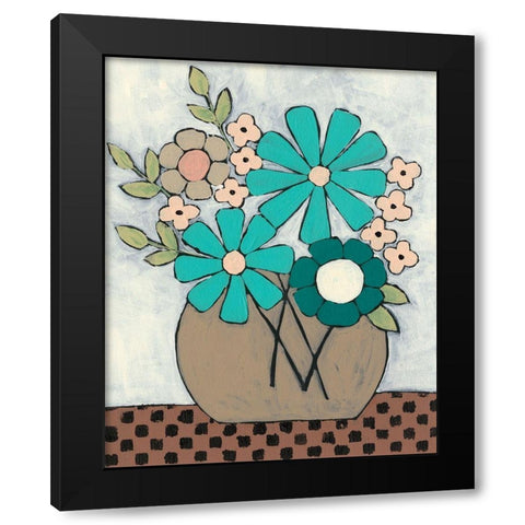 Mid Summer Bouquet II Black Modern Wood Framed Art Print with Double Matting by Moore, Regina