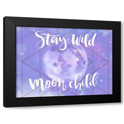 Moon Child II Black Modern Wood Framed Art Print by Parker, Jennifer Paxton
