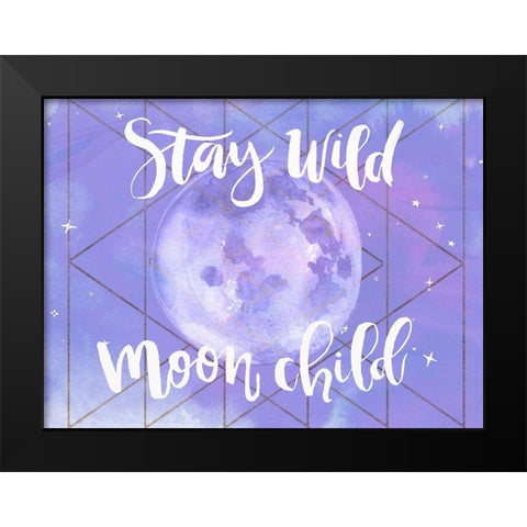 Moon Child II Black Modern Wood Framed Art Print by Parker, Jennifer Paxton