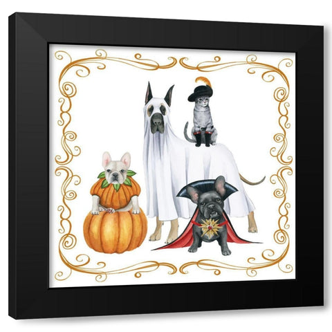 Howloween II Black Modern Wood Framed Art Print by Popp, Grace