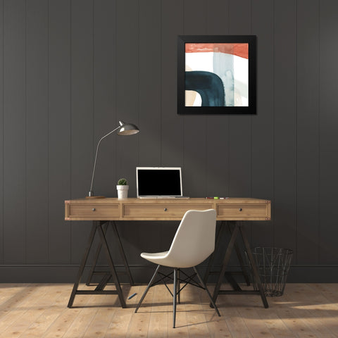 Moderne V Black Modern Wood Framed Art Print by Popp, Grace