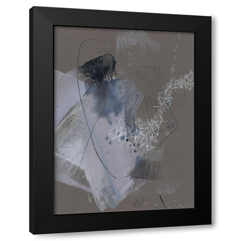 Matrix Pathways I Black Modern Wood Framed Art Print with Double Matting by Goldberger, Jennifer