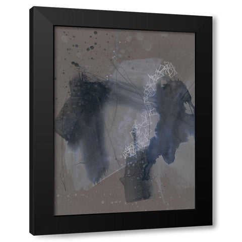 Matrix Pathways II Black Modern Wood Framed Art Print by Goldberger, Jennifer