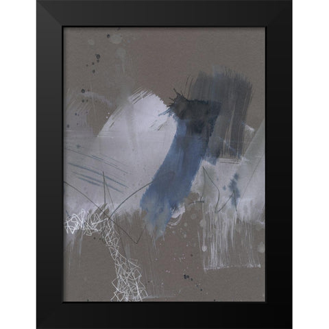 Matrix Pathways III Black Modern Wood Framed Art Print by Goldberger, Jennifer