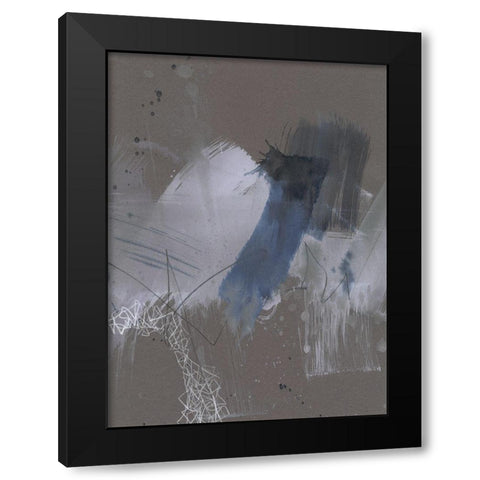 Matrix Pathways III Black Modern Wood Framed Art Print by Goldberger, Jennifer