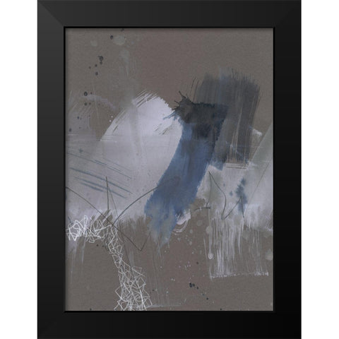 Matrix Pathways III Black Modern Wood Framed Art Print by Goldberger, Jennifer